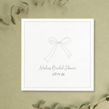 Whimsical Hand Drawing Minimalistisch Bow Brautpar