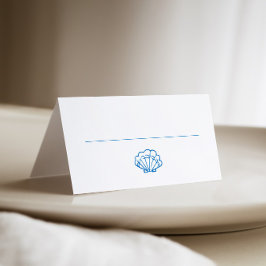 Whimsical Hand Drawing Muschel Platzkarte