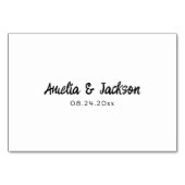 Whimsical Hand Drawing Platzkarte Tischnummer (Rückseite)