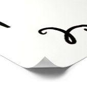 Whimsical Hand Drawing Probe Dinner Poster (Ecke)