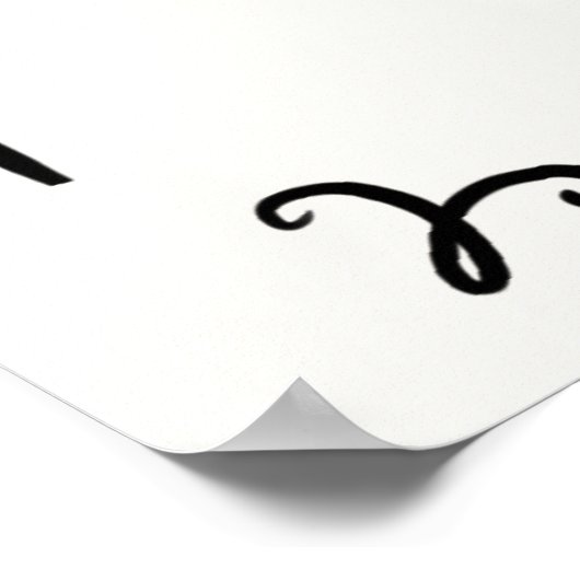 Whimsical Hand Drawing Probe Dinner Poster (Ecke)