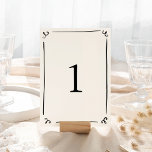Whimsical Hand Drawing Tischnummer<br><div class="desc">Dieses bezaubernde Design zeichnet sich durch handgezeichnete Elemente und einen skurrilen,  fetten Text aus.</div>