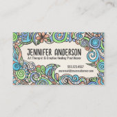 Whimsical Hand-Drawn Art Therapist  Visitenkarte (Vorderseite)