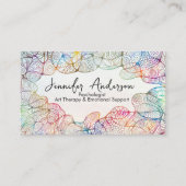 Whimsical Hand-Drawn Art Therapist  Visitenkarte (Vorderseite)