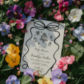 Whimsical Hand Drawn Baby Dusche Einladung