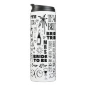 Whimsical Hand Drawn Bachelorette Thermosbecher (Nach rechts gedreht)
