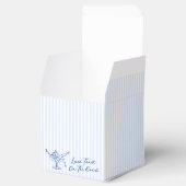 Whimsical Hand Drawn Blue Last Toast on the Coast Geschenkschachtel (Geöffnet)