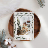 Whimsical Hand Drawn Bow Foto Weihnachten