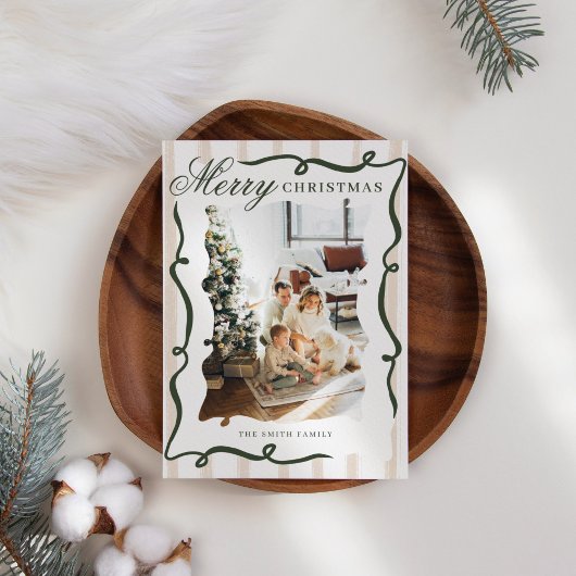 Whimsical Hand Drawn Bow Foto Weihnachten