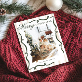 Whimsical Hand Drawn Bow Foto Weihnachten