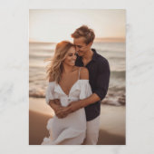 Whimsical Hand Drawn Bow Frame Save the Date Einladung (Rückseite)