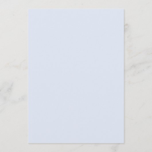 Whimsical Hand Drawn Bow Girly Coquette Blue Menükarte (Rückseite)