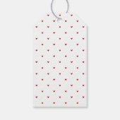 Whimsical Hand Drawn Bow Happy Valentine's Day Geschenkanhänger (Rückseite)