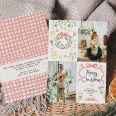 Whimsical Hand Drawn Bows Frohe Weihnachten 2 Foto