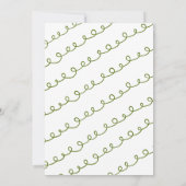 Whimsical Hand Drawn Christmas Invitation Einladung (Rückseite)