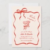 Whimsical Hand Drawn Cocktails, die noch Hochzeit Einladung (Vorderseite)