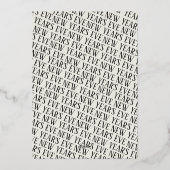 Whimsical Hand Drawn Coquette New Years Eve Party Folieneinladung (Rückseite)