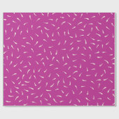 Whimsical Hand-Drawn Cream Petal Rain Geschenkpapier (Flach)