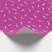 Whimsical Hand-Drawn Cream Petal Rain Geschenkpapier (Ecke)