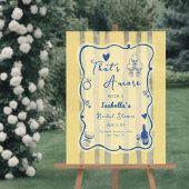 Whimsical Hand Drawn das ist mehr Brautparty Acrylschild