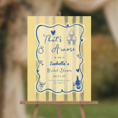 Whimsical Hand Drawn das ist mehr Brautparty Acrylschild