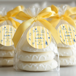 Whimsical Hand Drawn das ist mehr Brautparty Runder Aufkleber