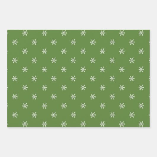 Whimsical Hand Drawn Doodle Green Geschenkpapier Set (Vorderseite 3)