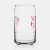 Whimsical Hand Drawn Doodle Milk für Santa Dosenglas (Links)