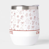 Whimsical Hand Drawn Doodle Red (Links)