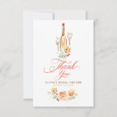 Whimsical Hand Drawn Earthy Small Thank You  Dankeskarte (Vorderseite)