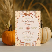 Whimsical Hand Drawn Friendsgiving Potluck Dinner Einladung