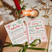 Whimsical Hand Drawn Friendsmas Christmas Party Einladung