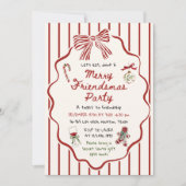 Whimsical Hand Drawn Friendsmas Christmas Party Einladung (Vorderseite)