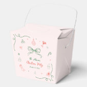 Whimsical Hand Drawn Fun Französisches Weihnachtsf Geschenkschachtel (Vorderseite)