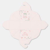 Whimsical Hand Drawn Fun Französisches Weihnachtsf Geschenkschachtel (Ungeklappt)