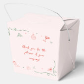 Whimsical Hand Drawn Fun Französisches Weihnachtsf Geschenkschachtel (Rückseite)