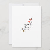 Whimsical Hand Drawn Funky Probe Dinner Einladung (Rückseite)