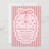 Whimsical Hand Drawn Galentine's Day Invitation Einladung (Vorderseite)