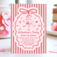 Whimsical Hand Drawn Galentine's Day Invitation