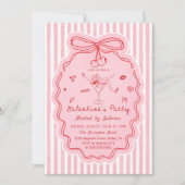 Whimsical Hand Drawn Galentine's Day Invitation Einladung (Vorderseite)