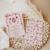 Whimsical Hand Drawn Geburtstagspartei Einladung