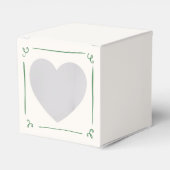 Whimsical Hand Drawn Green Wedding Geschenkschachtel (Vorderseite)