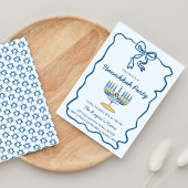 Whimsical Hand Drawn Hanukkah Holiday Party Einladung