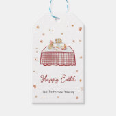 Whimsical Hand Drawn Happy Oaster Geschenkanhänger (Vorderseite)