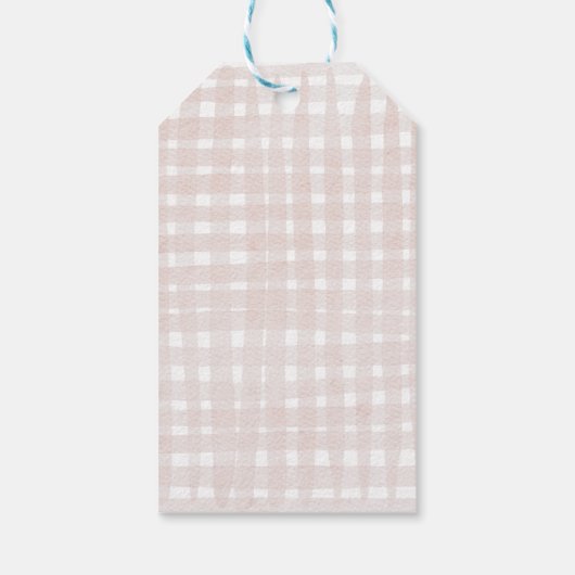 Whimsical Hand Drawn Happy Oaster Geschenkanhänger (Rückseite)