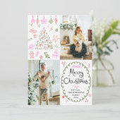 Whimsical Hand Drawn Icons Frohe Weihnachten 2 Fot (Stehend Vorderseite)