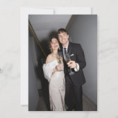 Whimsical Hand Drawn Minimal Blaues weißes Foto (Rückseite)