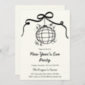 Whimsical Hand Drawn New Year's Eve Party Einladung (Vorne/Hinten)