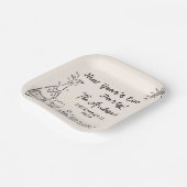 Whimsical Hand Drawn New Year's Eve Party Pappteller (Gewinkelt)