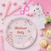 Whimsical Hand Drawn Oh, was Spaß Weihnachten Part Pappteller (Party)